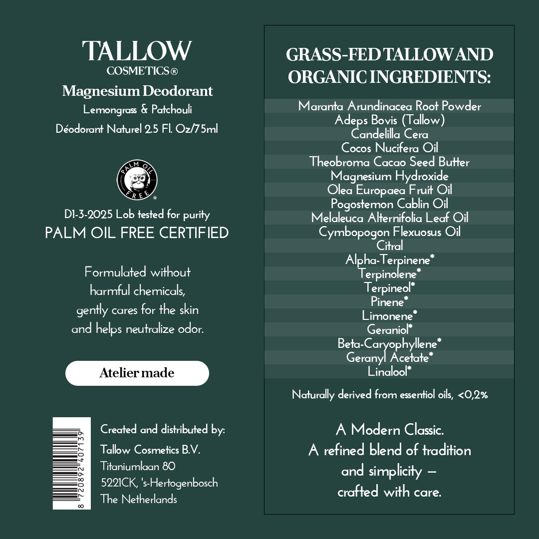 Natuurlijke Deodorant - Citroengras & Patchouli